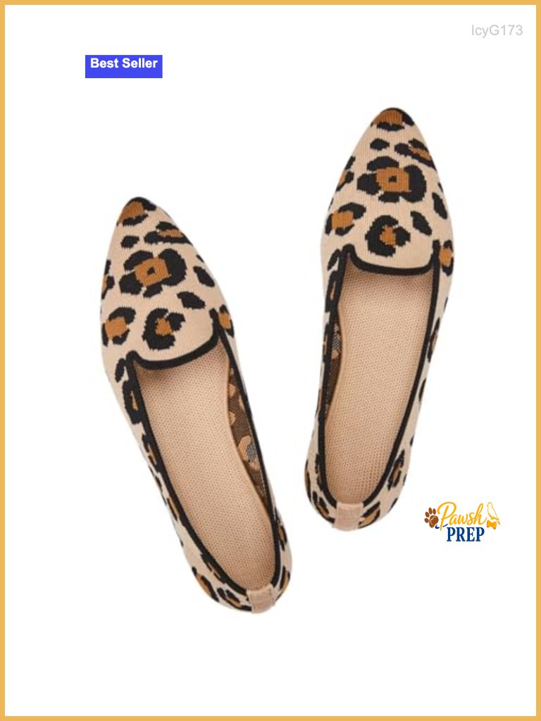 Women's Knit Loafer Flats Slip On Pointy Toe Casual Comfort Shoes